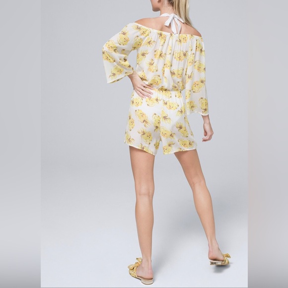 *DONATING SOON* White House Black Market | Small Pineapple print swim cover up - Picture 2 of 8